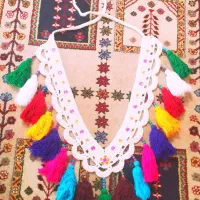 کوزه تزئینی  فرش گلیم جاجیم سینه بند اسب قشقایی|صنایع دستی و سایر لوازم تزئینی|فیروزآباد (فارس), |دیوار