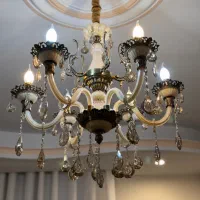 لوستر کریستال برنز ۶شاخه