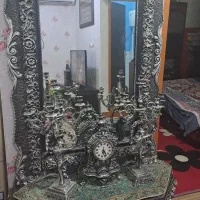 آینه وکنسول همراه ساعت وشمعدان|آینه|اهواز, اسلام آباد غربی|دیوار