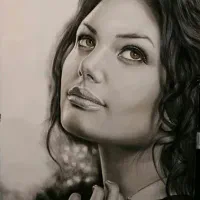 طراحی چهره از روی عکس سفارش نقاشی خودکار، سیاه قلم