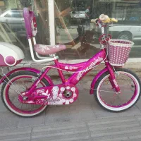دوچرخه دخترانه سایز ۱۶ صورتی|دوچرخه، اسکیت، اسکوتر|تهران, باغ فیض|دیوار