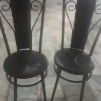 دو عدد صندلی فلزی سالم هردو فقط ۷۵۰هزار