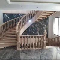 پله چوبی لاچیق و ...