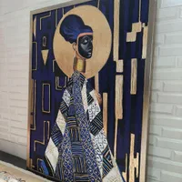 تابلو نقاشی زن نقابدار|تابلو، نقاشی، عکس|تهران, خواجه نظام الملک|دیوار