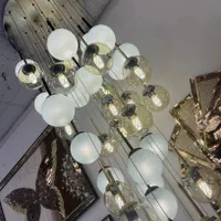 لوستر مولکولی ۴۰ شعله مدرن با قابلیت تنظیم ارتفاع|لوستر و چراغ آویز|تهران, نیروی هوایی (پیروزی)|دیوار