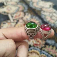 انگشتر نقره نگین یاقوت