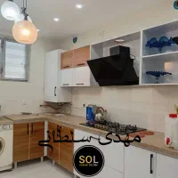 کابینت گردویی سفید دستگیره طلایی و مشکی کد 1202|مصالح و تجهیزات ساختمان|شیراز, محراب|دیوار