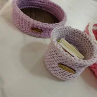 چند عدد سبد تریکو|صنایع دستی و سایر لوازم تزئینی|بندر انزلی, کلیور|دیوار