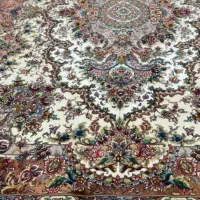 فرش ۹ متری  دست بافت خطیبی تبریز گل ابریشم