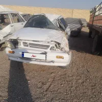 پراید تصادفی مدل ۱۴۱ رنگ سفید موتور گیربکس سالم|خودرو سواری و وانت|اشکذر, |دیوار