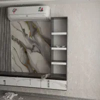 نصب کاغذدیواری پوستر لمینت کفپوش اجرای تی وی وال|خدمات پیشه و مهارت|شیراز, گلدشت معالیآباد|دیوار