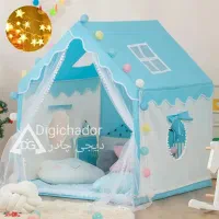 چادر کلبه بازی کودک خانه پرنسس آبی وارداتی