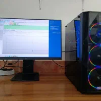 سیستم گیمینگ همراه با مانیتور|رایانه رومیزی|آزادشهر, |دیوار