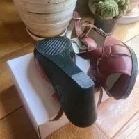 کفش دمپایی صندل مارال چرم طبیعی زنانه سایز ۳۹