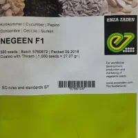 بذر خیار نگین.شرکت انزازادن هلند