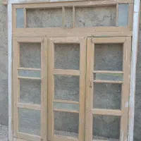 در وپنجره قدیمی چوبی|مصالح و تجهیزات ساختمان|کوار, |دیوار