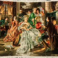 تابلو فرش ابریشم اعلا دستباف 150×110