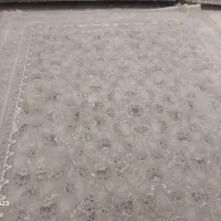 فرش۱۲۰۰شانه ۲تخته ۹متری کارکرده و کم کار،نشسته شده