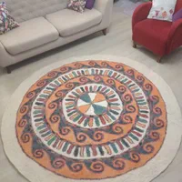 نمد گرد بزرگ|گلیم، جاجیم، گبه|رودهن, |دیوار