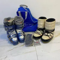 بوت اسکی الپاین Nordica نوردیکا+بوت برف سایز40-41