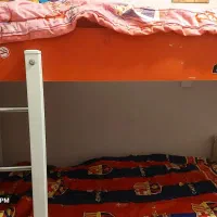 تخت خواب دوطبقه +کمد mdf