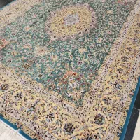 یک جفت فرش تمام ابریشم نوقابل معاوضه باماشین