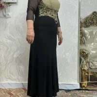 لباس مجلسی سایز ۴۴ ۴۶ مشکی بدون آستین|لباس|تهران, شهید رجایی|دیوار