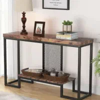 کنسول‌ویترین‌بوفه‌دکور‌استند‌فلز‌و‌چوب