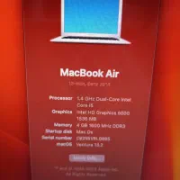 مک بوک Air 2014|رایانه همراه|اصفهان, آهنگران|دیوار