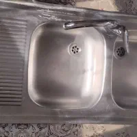 سینک ظرفشویی استیل همراه با شیر