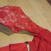 لباس قرمزکوتاه بسیار شیک و خوش تن|لباس|رباطکریم, رباطکریم|دیوار