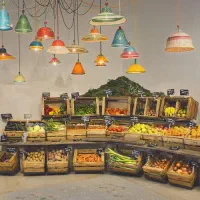 صندوقدار خانم برای میوه فروشی