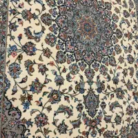 فرش کاشان دستبافت ۶ متری گل ابریشم