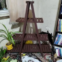 استند چوبی گل و گیاه جمع شَوَنده