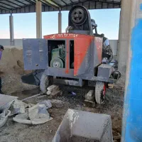 بتن ریزی با دستگاه خلاطه