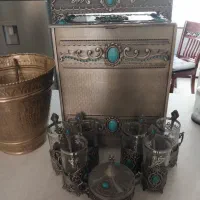 سطل و جا دستمال و قابلمه لعابی