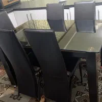 فرصت طلایی- میز نهارخوری ۶ نفره شیک و ۶ عدد صندلی