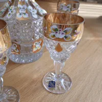 کریستال چک بوهمیا نوی نو طلا کوب|ظروف سرو و پذیرایی|تهران, زعفرانیه|دیوار