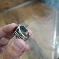 انگشتر نقره عقیق مشکی اصل