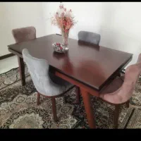 میز غذا خوری 4 نفر سفارشی تمام چوبی اصل