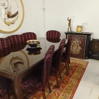 مبلمان و سرویس ناهارخوری ۸نفره بوفه فرش|مبلمان خانگی و میز عسلی|شاهین‌شهر, بنیاد ازدواج|دیوار