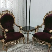مبلمان سلطنتی استیل تمام چوب|مبلمان خانگی و میز عسلی|اصفهان, ستار|دیوار