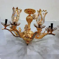 لوستر ۸ شعله آبکاری شده