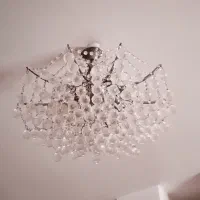 لوستر خورشیدی۱۰شاخه ای|لوستر و چراغ آویز|قائم‌شهر, |دیوار