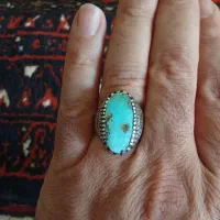 انگشتر نقره فیروزه|جواهرات|اهر, |دیوار