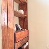 کتابخانه کافی بار کافیبار قفسه چوبی کتابخانه چوبی|کتابخانه، شلف، قفسه‌های دیواری|اندیشه, اندیشه فاز ۱|دیوار