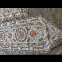 کار دست صدف دوزی و سنگ دوزی شده|پرده، رانر، رومیزی|نور, |دیوار