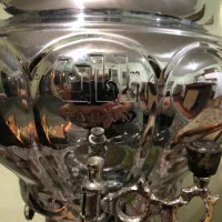 سماور گازی و ۶ عدد استکان و پایه ورشو|سماور، چایساز، قهوهساز|لوندویل, |دیوار