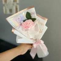 شاخه گل رز روبانی شیک