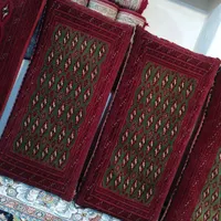 پشتی جفت ترکمن جرگلان اصل رنگ سبز متوسط|پشتی|مشهد, عامل|دیوار